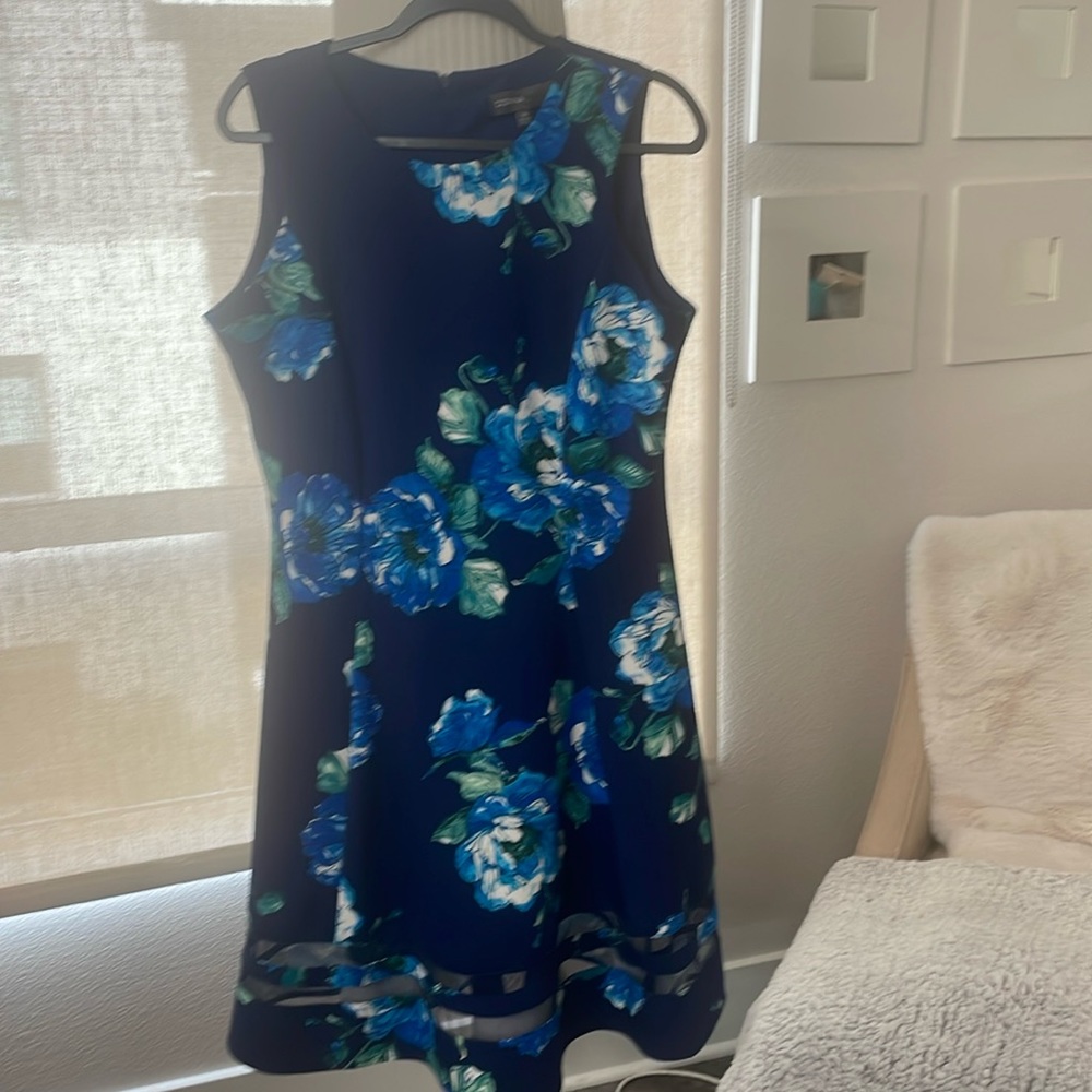 Donna Ricco EUC Floral Printed A Line Dress